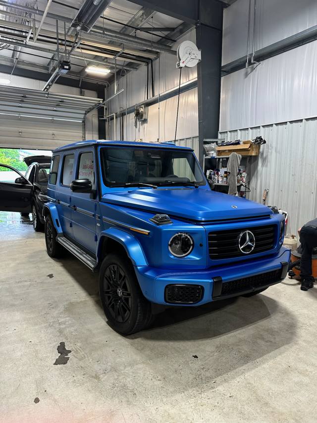 Blue Mercedes-Benz G-Class