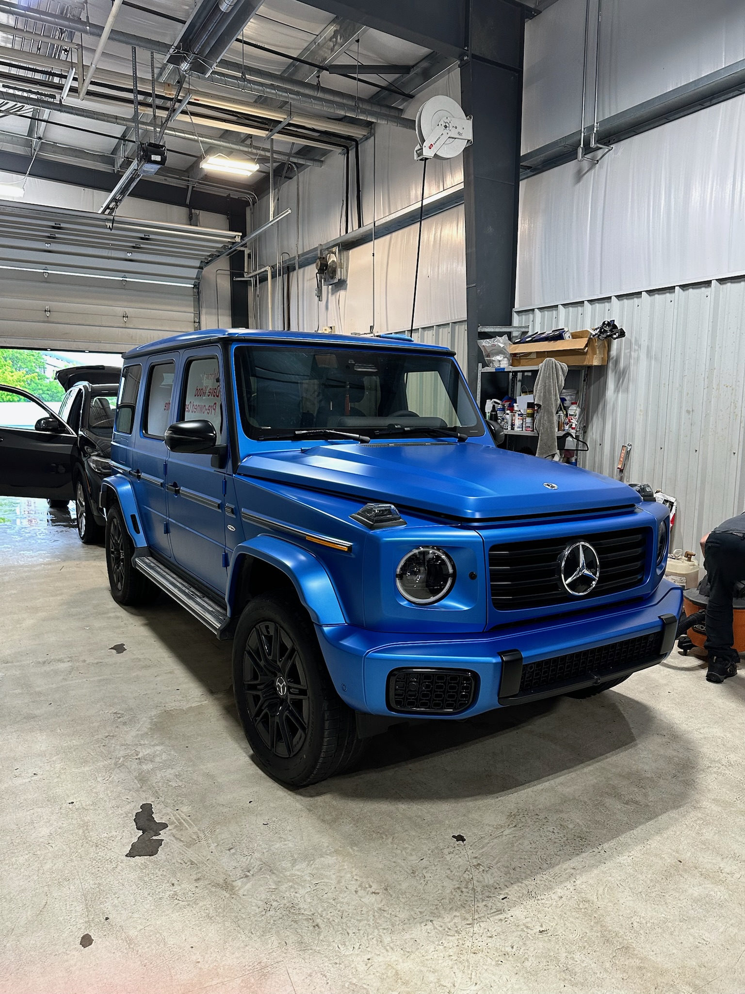 Matte blue Mercedes G-Wagon
