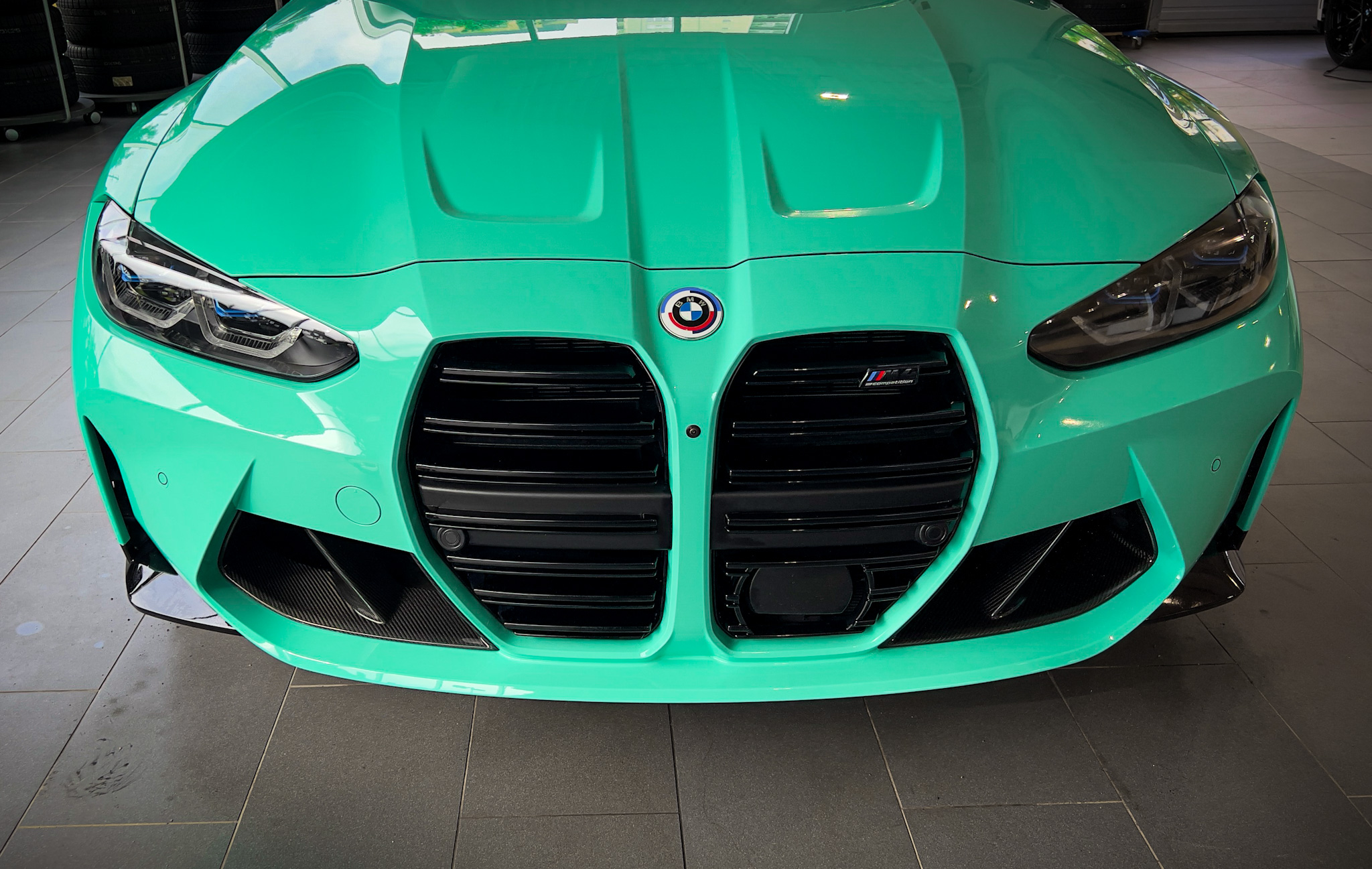 Mint green BMW M4