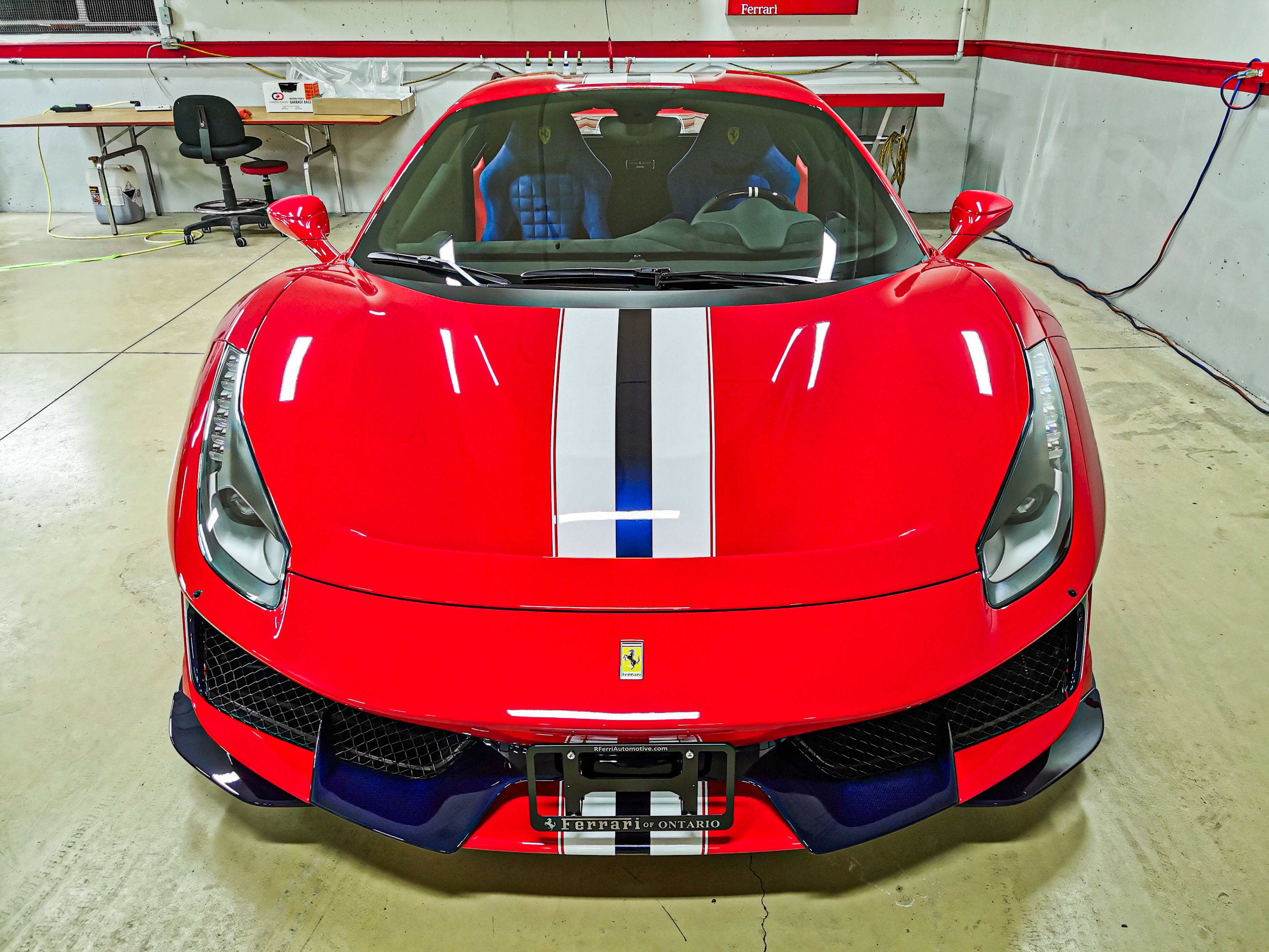 Red Ferrari 488 Pista